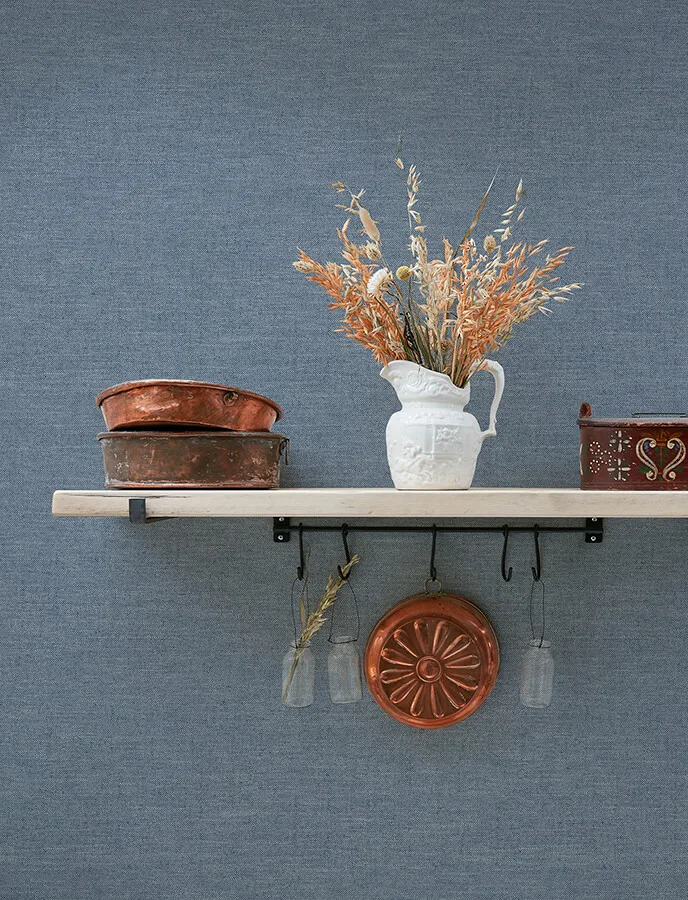 Chesapeake Chambray wallpaper, color Denim, SKU 4134-72554