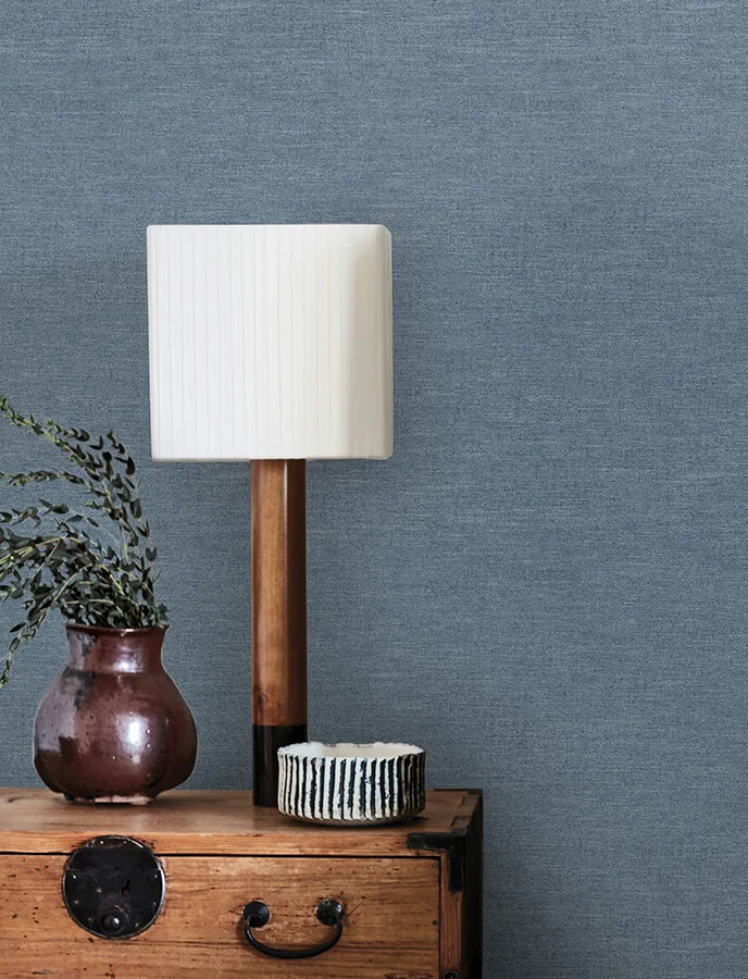 Chesapeake Chambray - Denim Wallpaper | Buy Online Chesapeake Chambray wallpaper, color Denim, SKU 4134-72554