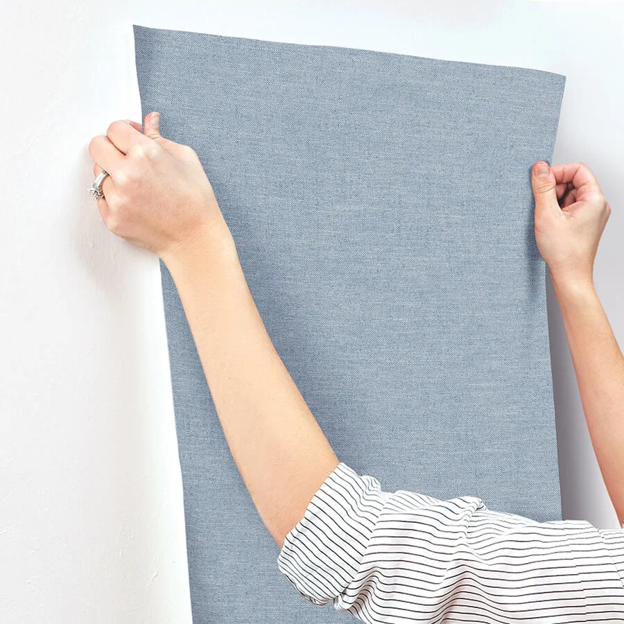 Chesapeake Chambray - Denim Wallpaper | Buy Online Chesapeake Chambray wallpaper, color Denim, SKU 4134-72554