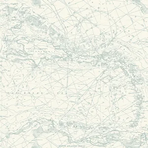 Chesapeake Charts wallpaper, color Aqua, SKU 4071-71058