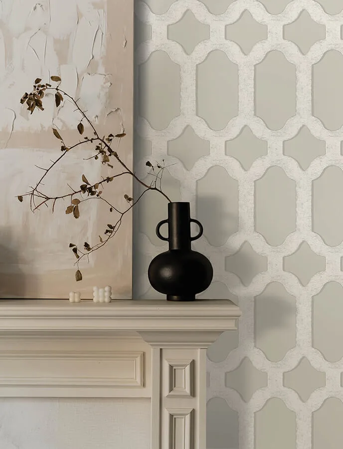 Chesapeake Chervil wallpaper, color Light Grey, SKU 4134-72544