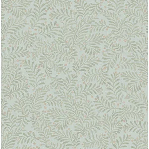 Chesapeake Chrysantha wallpaper, color Aqua, SKU 4148-27446