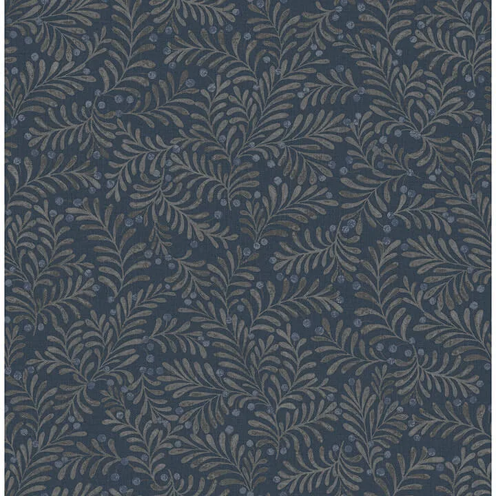 Chesapeake Chrysantha wallpaper, color Navy, SKU 4148-27443