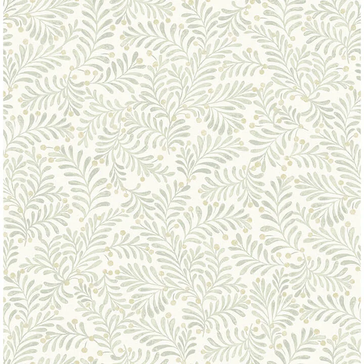 Chesapeake Chrysantha wallpaper, color Sage, SKU 4148-27444