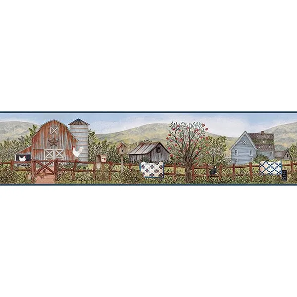 Chesapeake Clarksville wallpaper, color Blue, SKU 3119-13572B