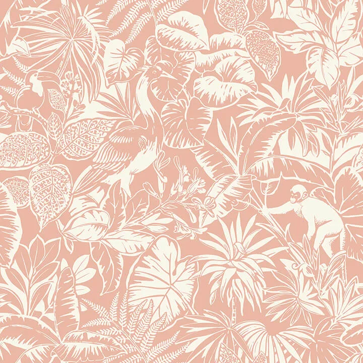 Chesapeake Corcovado wallpaper, color Coral, SKU 4071-71010