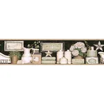 Chesapeake Country Bath - Black Wallpaper | Buy Online Chesapeake Country Bath wallpaper, color Black, SKU 3119-63102B