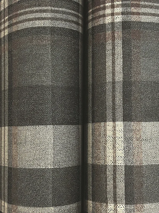 Chesapeake Dutton Plaid - Charcoal Wallpaper | Buy Online Chesapeake Dutton Plaid wallpaper, color Charcoal, SKU 4142-72632