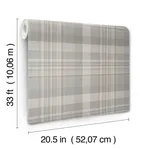 Chesapeake Dutton Plaid - Grey Wallpaper | Buy Online Chesapeake Dutton Plaid wallpaper, color Grey, SKU 4142-72634