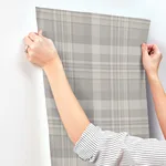 Chesapeake Dutton Plaid - Grey Wallpaper | Buy Online Chesapeake Dutton Plaid wallpaper, color Grey, SKU 4142-72634