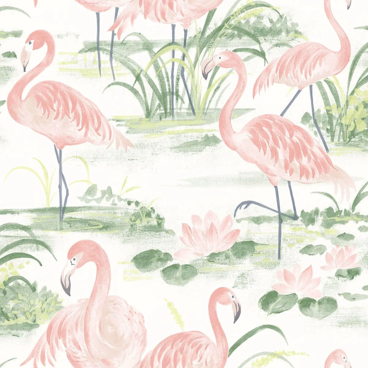 Chesapeake Everglades wallpaper, color Coral, SKU 3120-13601
