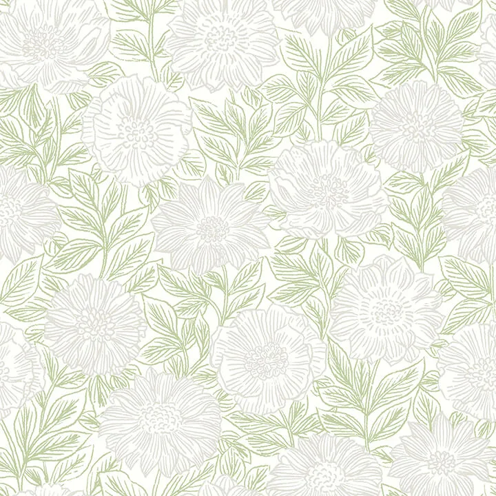 Chesapeake Faustin wallpaper, color Green, SKU 4072-70044