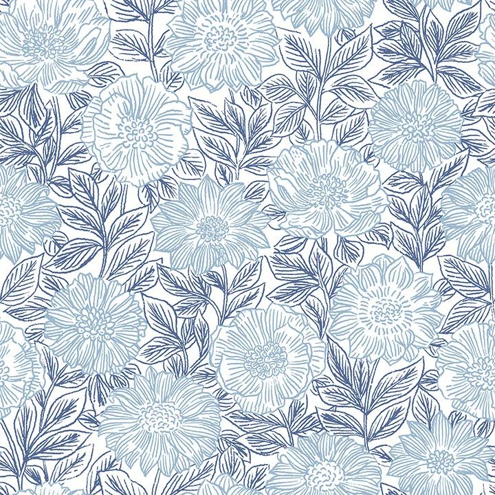 Chesapeake Faustin wallpaper, color Navy, SKU 4072-70047