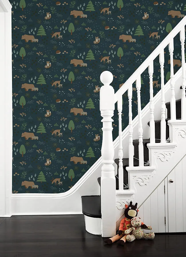 Chesapeake Finola wallpaper, color Dark Blue, SKU 4060-139248