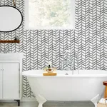 Chesapeake Fletching wallpaper, color Black, SKU 3124-13924