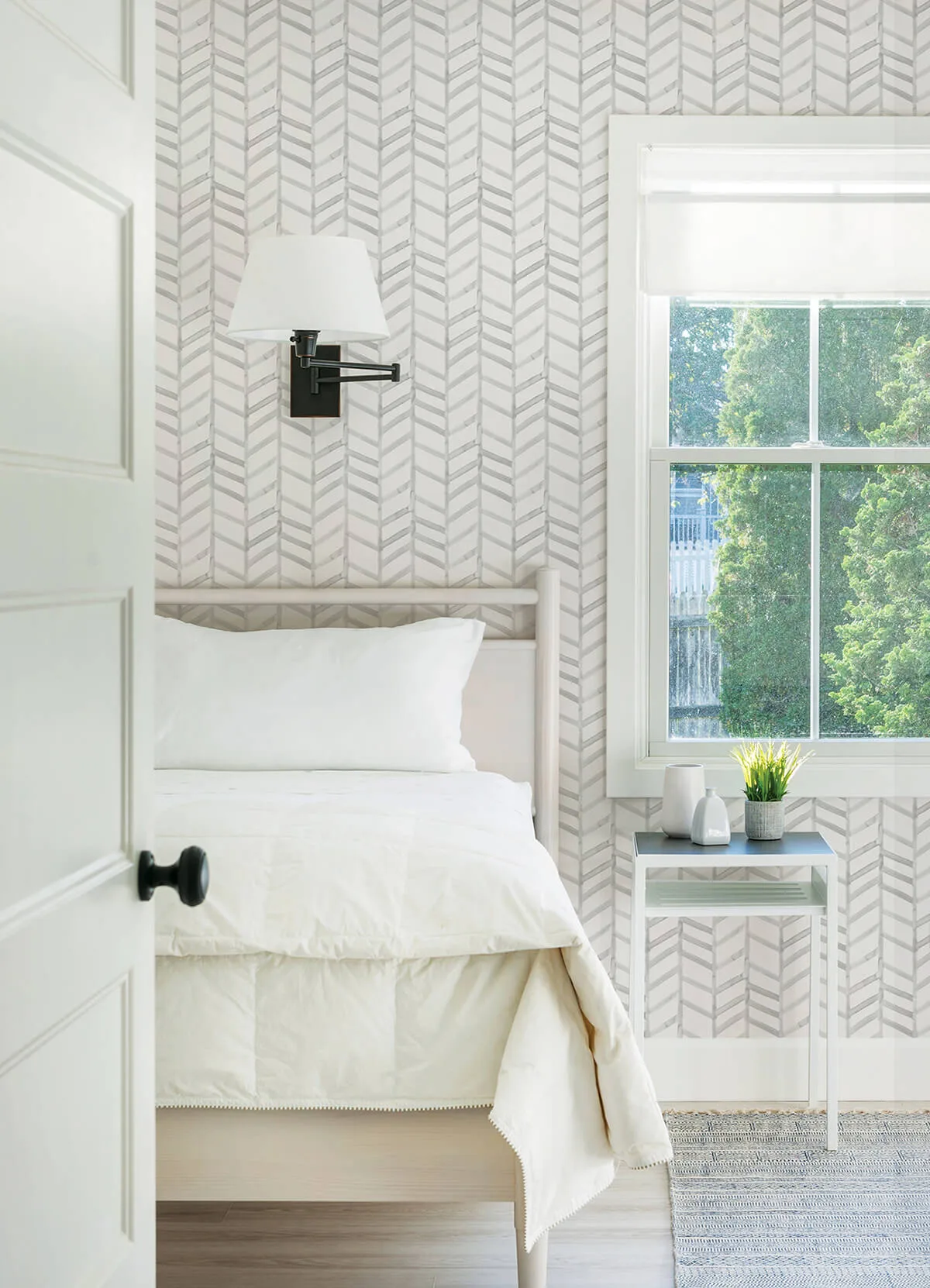 Chesapeake Fletching wallpaper, color Grey, SKU 3124-13922