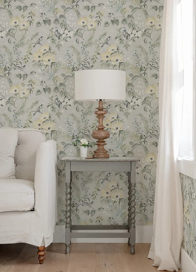 Chesapeake Frederique wallpaper, color Grey, SKU 4072-70001