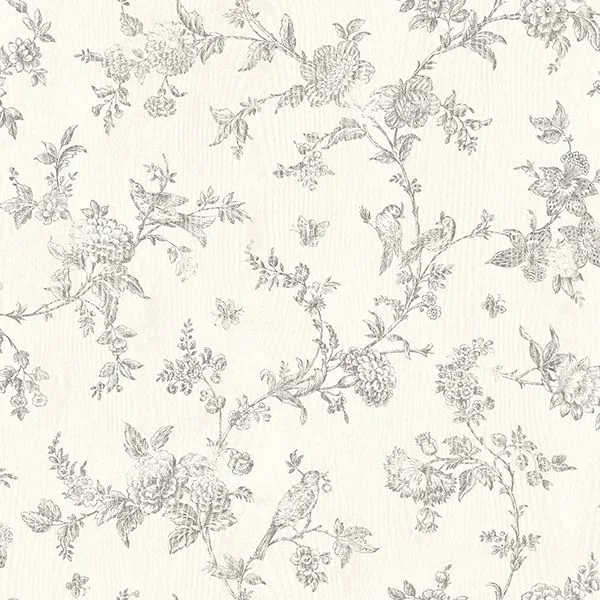 Chesapeake French Nightingale wallpaper, color Taupe, SKU 3119-02193