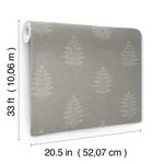 Chesapeake Frond wallpaper, color Charcoal, SKU 4169-83128