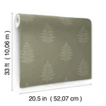 Chesapeake Frond - Dark Green Wallpaper | Buy Online Chesapeake Frond wallpaper, color Dark Green, SKU 4169-83126