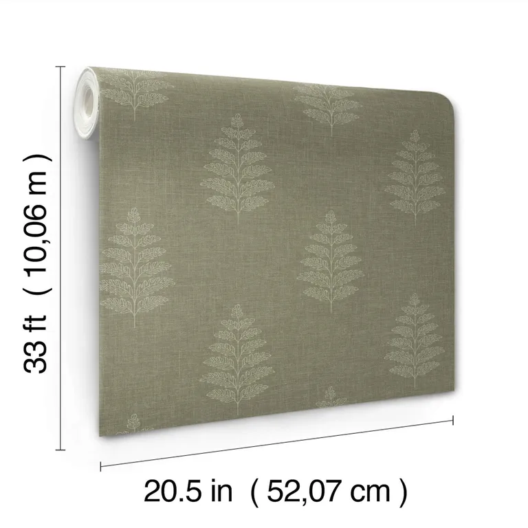 Chesapeake Frond wallpaper, color Dark Green, SKU 4169-83126