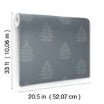 Chesapeake Frond - Denim Wallpaper | Buy Online Chesapeake Frond wallpaper, color Denim, SKU 4169-83127