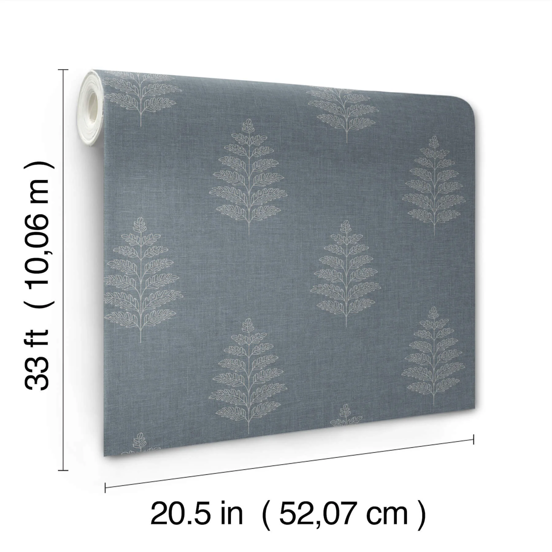Chesapeake Frond - Denim Wallpaper | Buy Online Chesapeake Frond wallpaper, color Denim, SKU 4169-83127