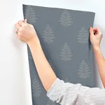 Chesapeake Frond - Denim Wallpaper | Buy Online Chesapeake Frond wallpaper, color Denim, SKU 4169-83127