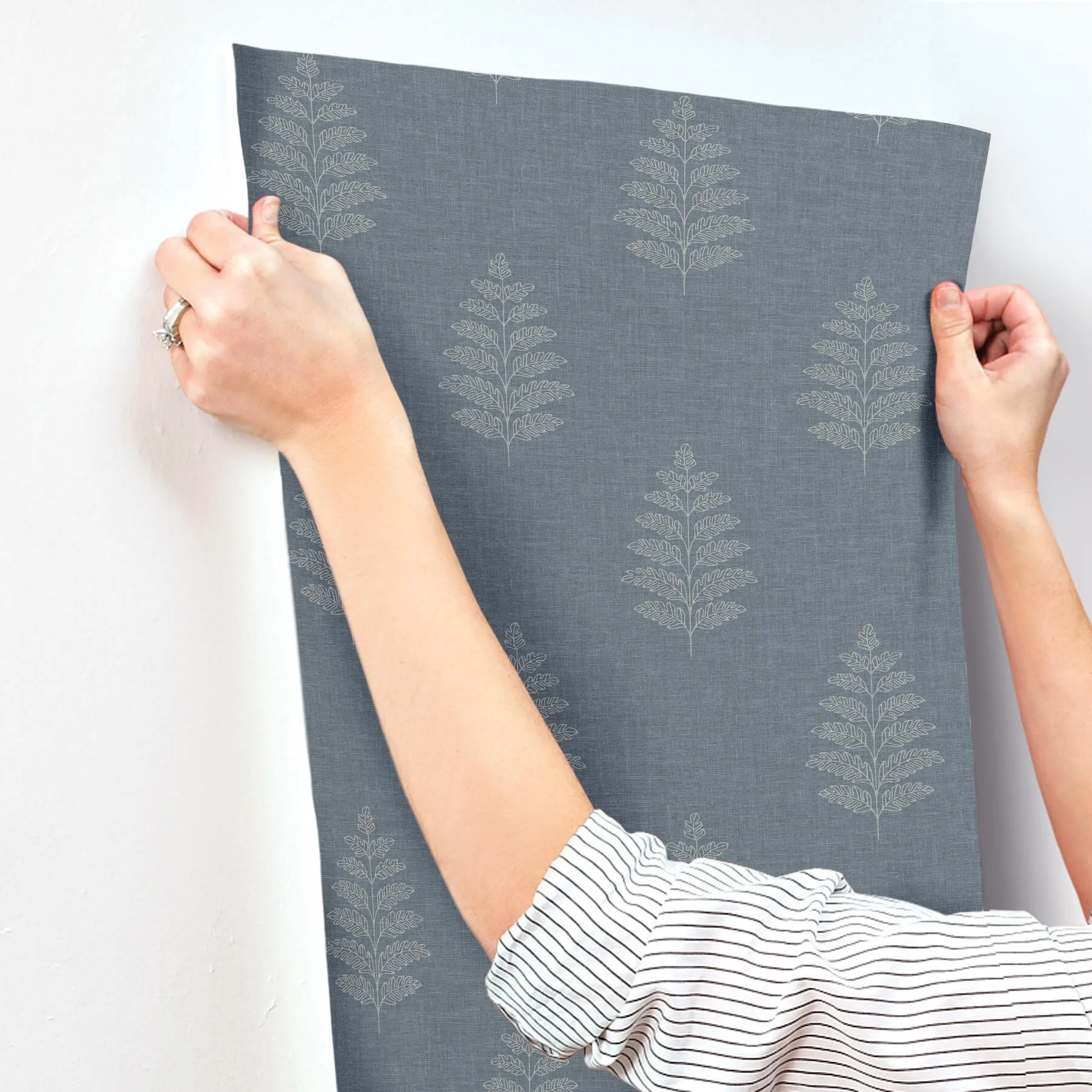 Chesapeake Frond - Denim Wallpaper | Buy Online Chesapeake Frond wallpaper, color Denim, SKU 4169-83127
