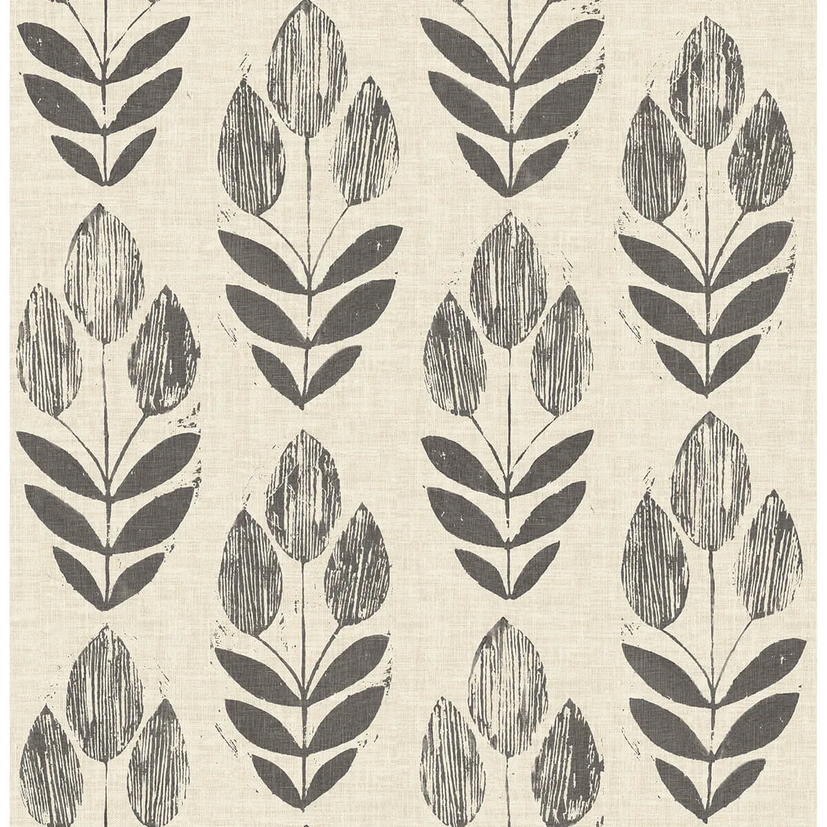 Chesapeake Garland wallpaper, color Black, SKU 3123-24474