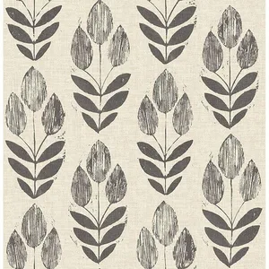 Chesapeake Garland wallpaper, color Black, SKU 3115-24474