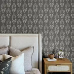 Chesapeake Garland wallpaper, color Charcoal, SKU 4148-27477
