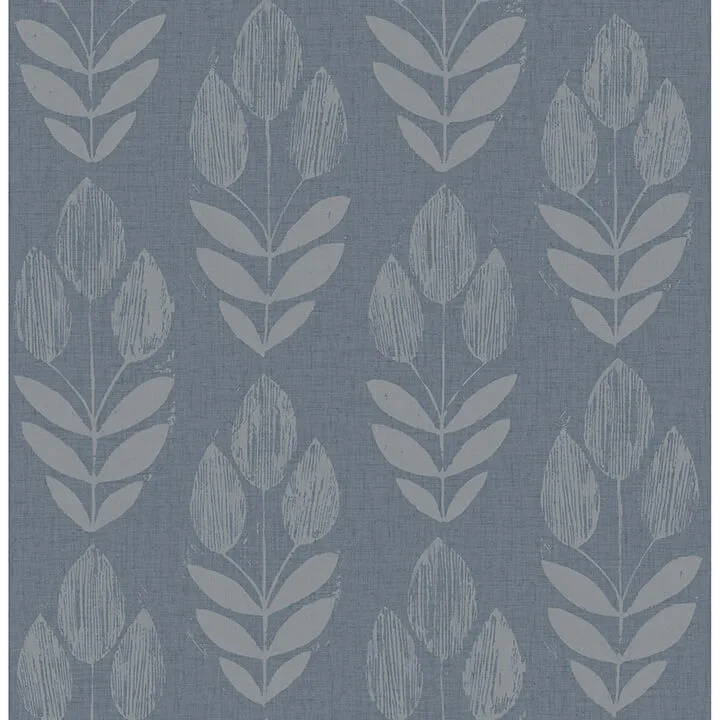 Chesapeake Garland wallpaper, color Denim, SKU 4148-27473