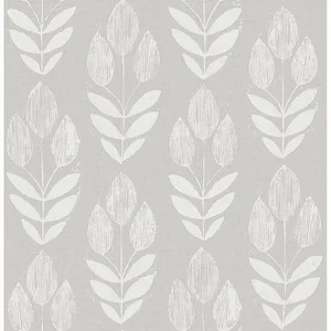 Chesapeake Garland wallpaper, color Dove, SKU 3115-24473