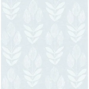 Chesapeake Garland wallpaper, color Light Blue, SKU 3115-24470