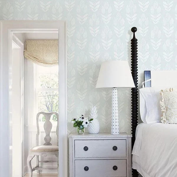 Chesapeake Garland wallpaper, color Light Blue, SKU 3115-24470