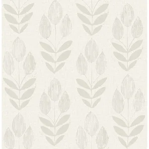 Chesapeake Garland wallpaper, color Light Grey, SKU 4148-27476