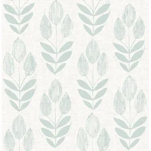 Chesapeake Garland wallpaper, color Teal, SKU 3115-24472