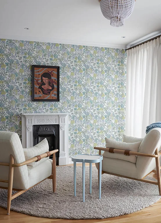 Chesapeake Goldfinch wallpaper, color Aqua, SKU 4148-27413