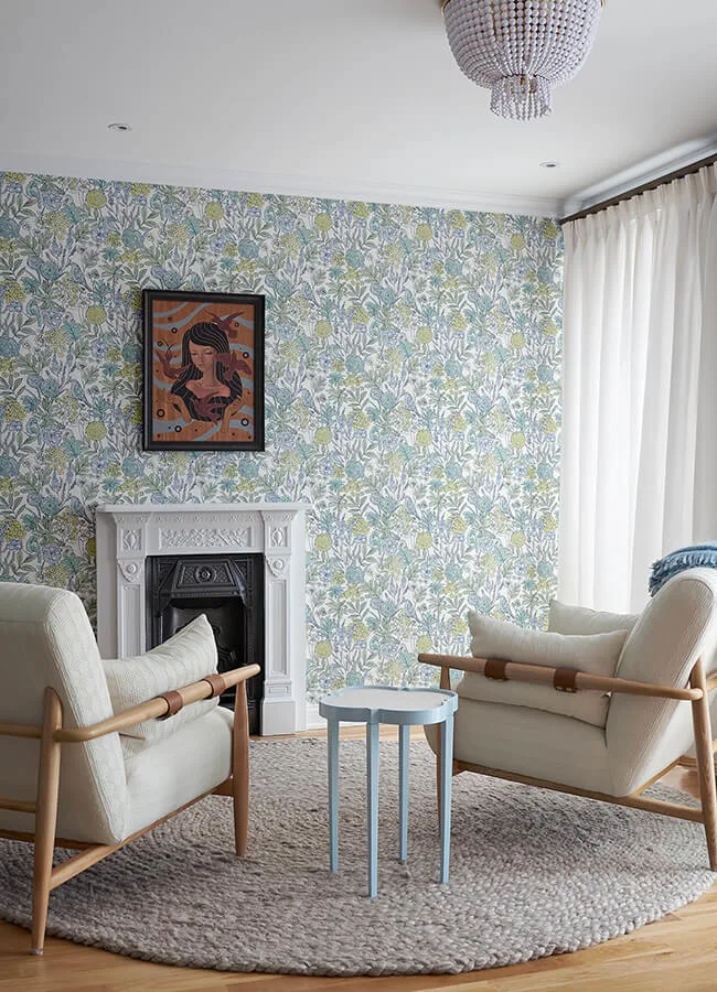 Chesapeake Goldfinch wallpaper, color Aqua, SKU 4148-27413