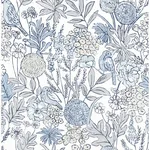 Chesapeake Goldfinch wallpaper, color Blue, SKU 4148-27414