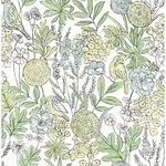 Chesapeake Goldfinch wallpaper, color Green, SKU 4148-27412