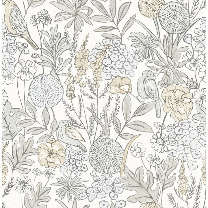 Chesapeake Goldfinch wallpaper, color Neutral, SKU 4148-27411