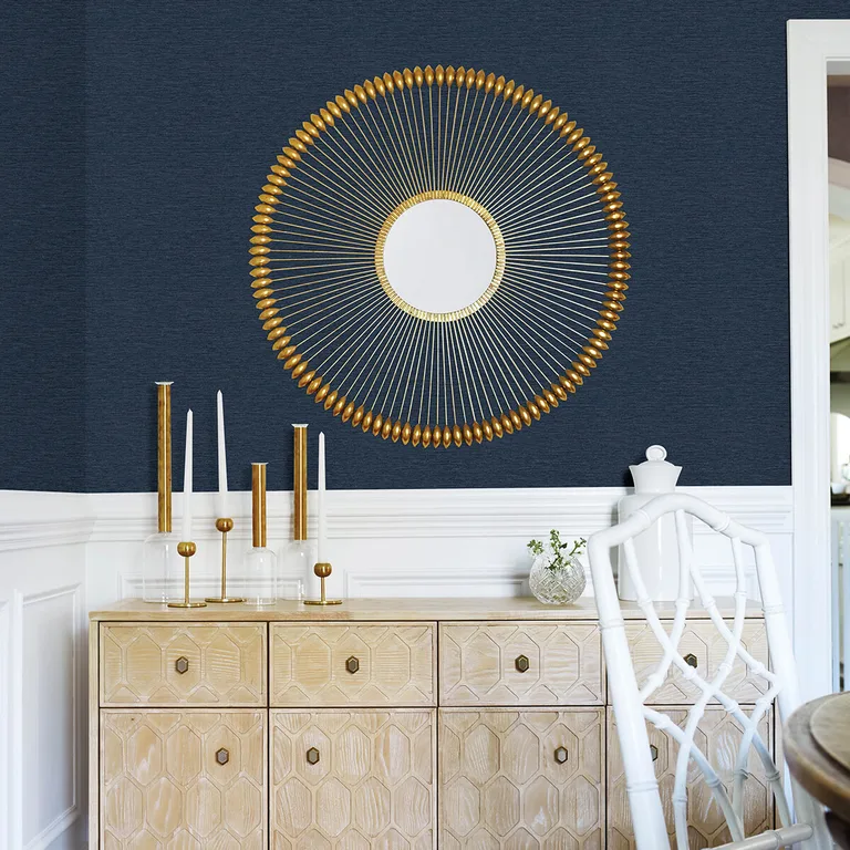 Chesapeake Gump wallpaper, color Navy, SKU 3122-10212