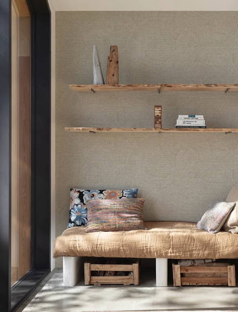 Chesapeake Harrison wallpaper, color Pewter, SKU 4191-83022