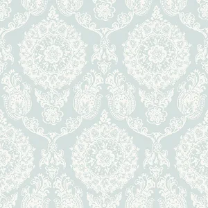 Chesapeake Helm Damask wallpaper, color Aqua, SKU 4071-71023