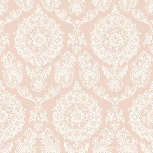 Chesapeake Helm Damask wallpaper, color Blush, SKU 4071-71022