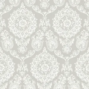 Chesapeake Helm Damask wallpaper, color Taupe, SKU 4071-71020