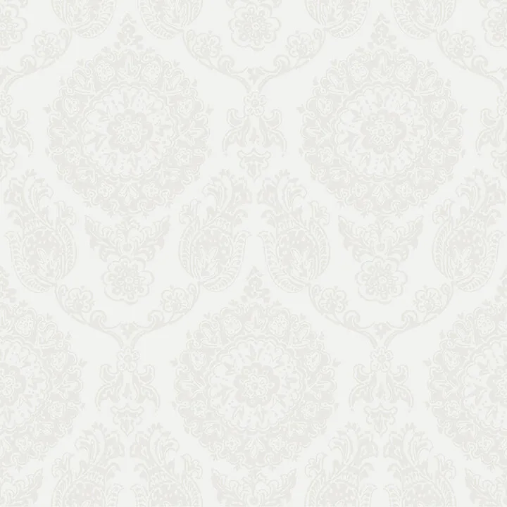 Chesapeake Helm Damask wallpaper, color White, SKU 4071-71021