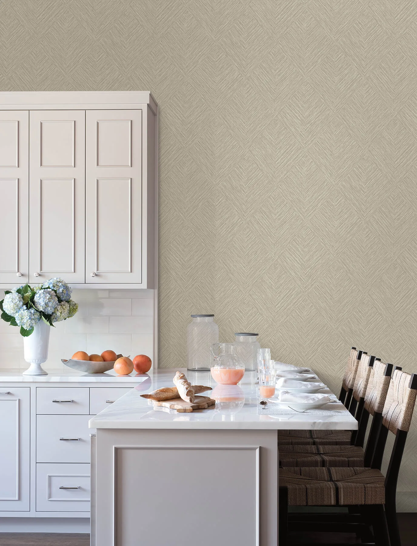 Chesapeake Hollis wallpaper, color Taupe, SKU 4191-83045